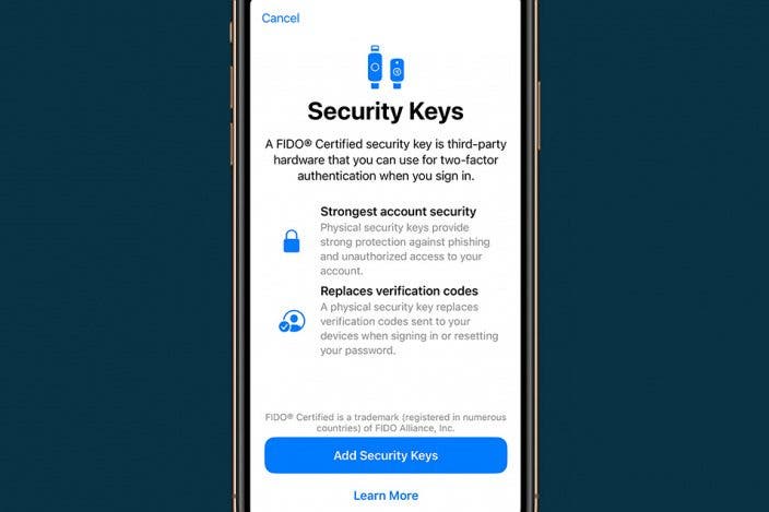 Lock Your Apple ID with a Physical Key
