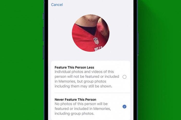 How to Hide People from Memories on iPhone
