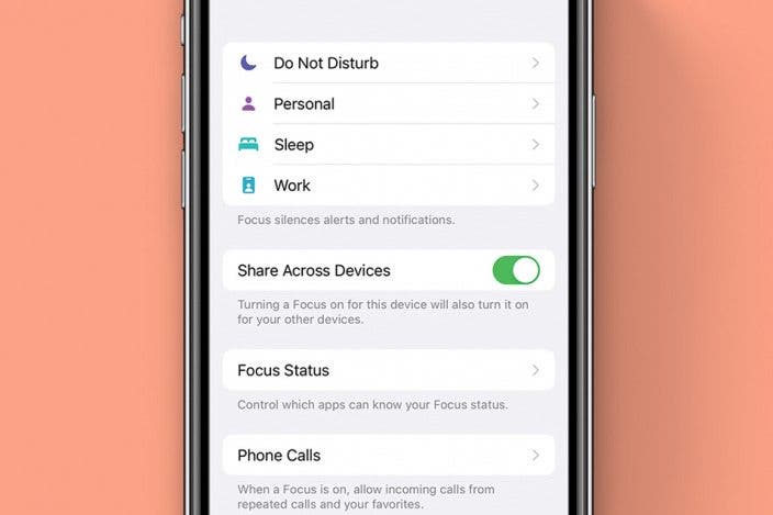 How to Share Focus Modes across Devices