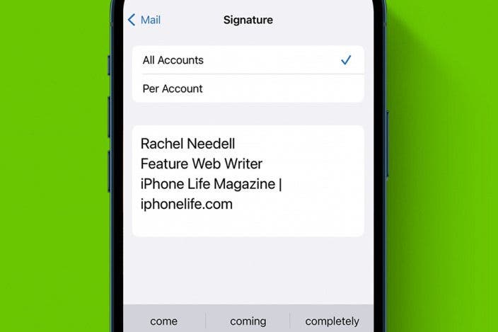 How to Remove Sent from My iPhone Email Signature