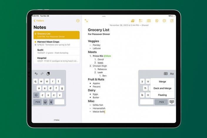 How to Fix Split Keyboard on iPad