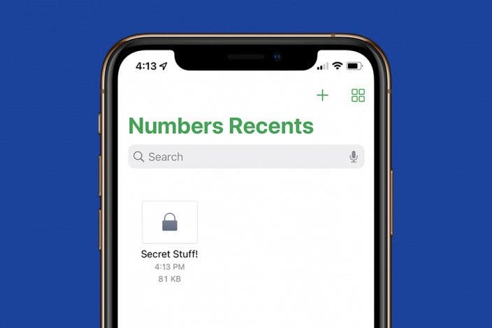 How to Password Protect a Spreadsheet in the iPhone Numbers App