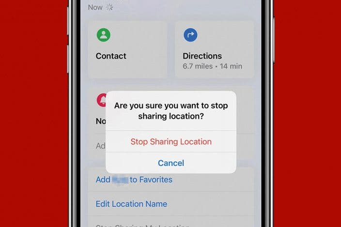 How to Stop Sharing Location on iPhone