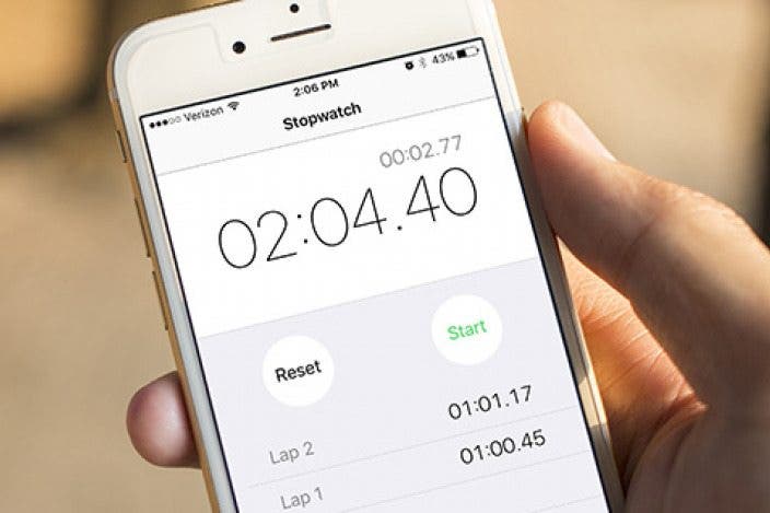 How to Use the iPhone's Stopwatch