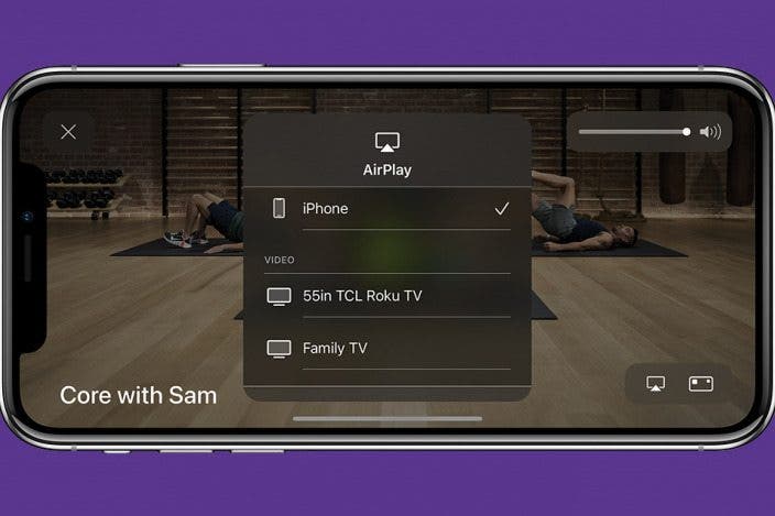 How to Stream Apple Fitness Plus Workout to a TV with AirPlay 2