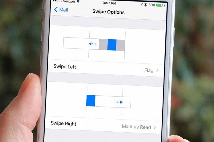 How to Change Mail Swipe Options in Settings on iPhone