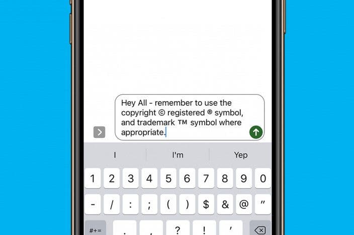 How to Type the Trademark & Copyright Symbol on iPhone