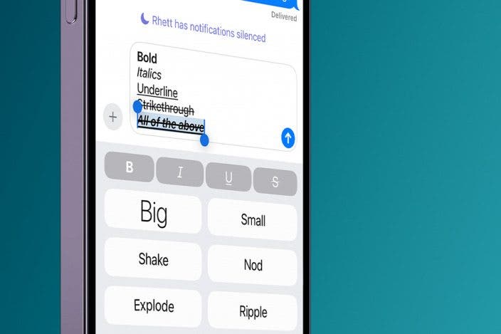 New Text Effects for Messages in iOS 18