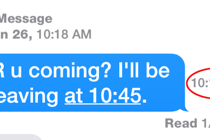 Tip of the Day: See the Time Messages Were Sent