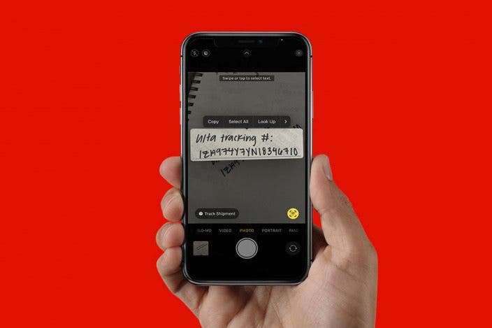 How to Track a Shipment with Live Text on iPhone