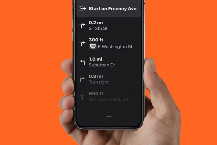 How to Change Turn-by-Turn Directions on Apple Maps to a List of Directions 