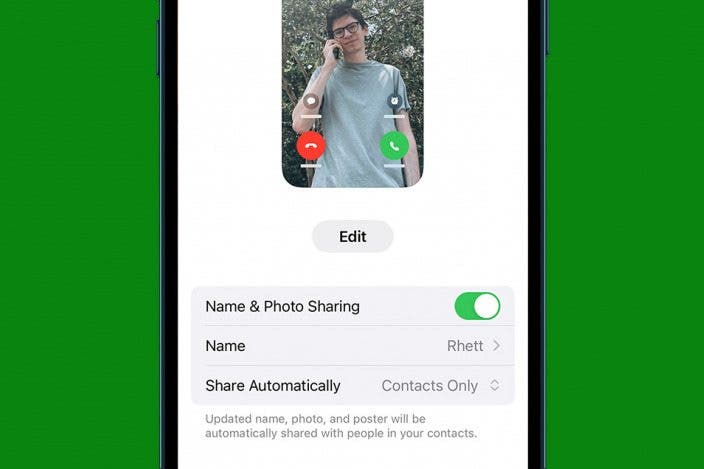 Turn Off Name & Photo Contact Sharing