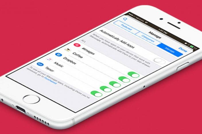 How to Turn Off Automatically Installed iMessage Apps