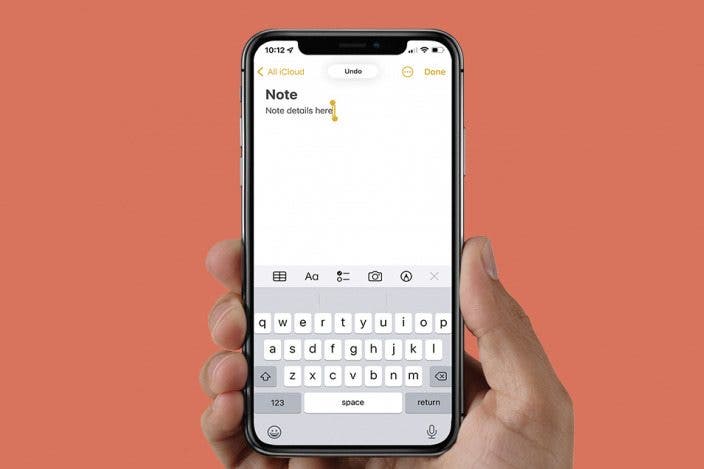 How to Undo in Apple Notes