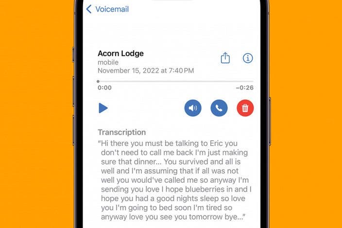 How to Use iPhone Voicemail Transcriptions