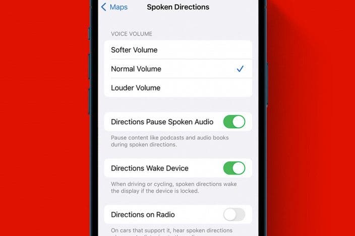 Change Apple Maps Voice Volume or Turn It Off