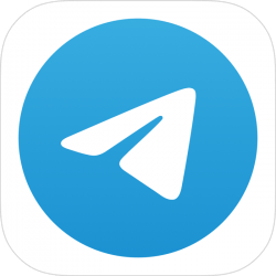 Telegram messenger chat and text app logo