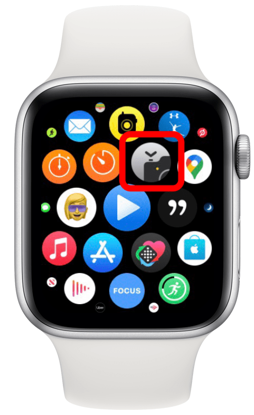 Tap the Camera app to take photos with your Apple Watch