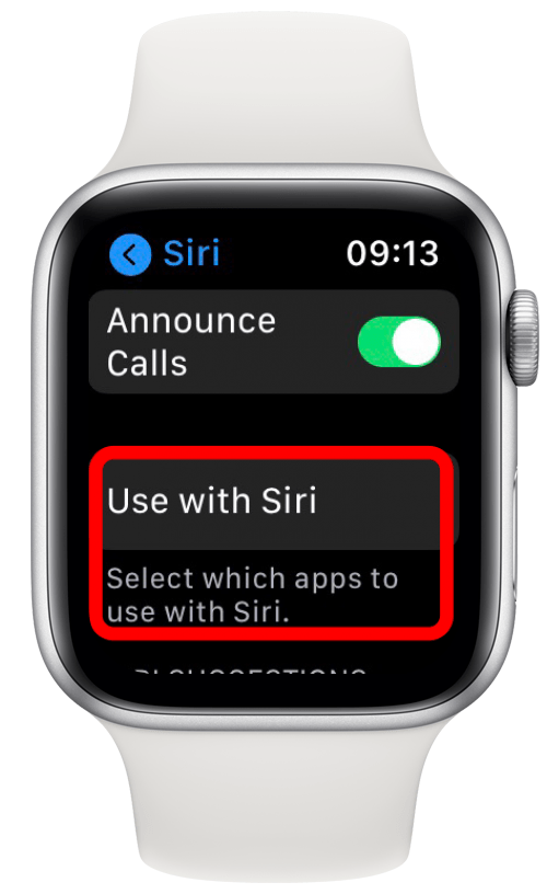 Finally, if you tap Use with Siri, you can toggle which apps can be used with Siri.