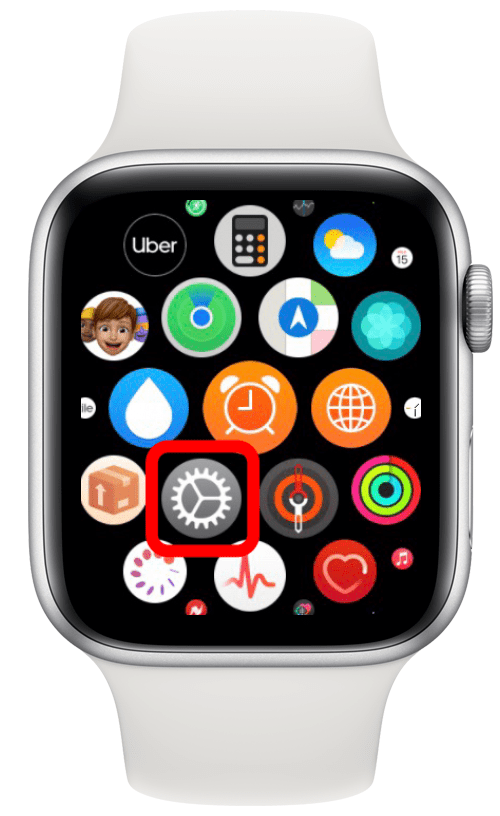 Open Settings on Apple Watch