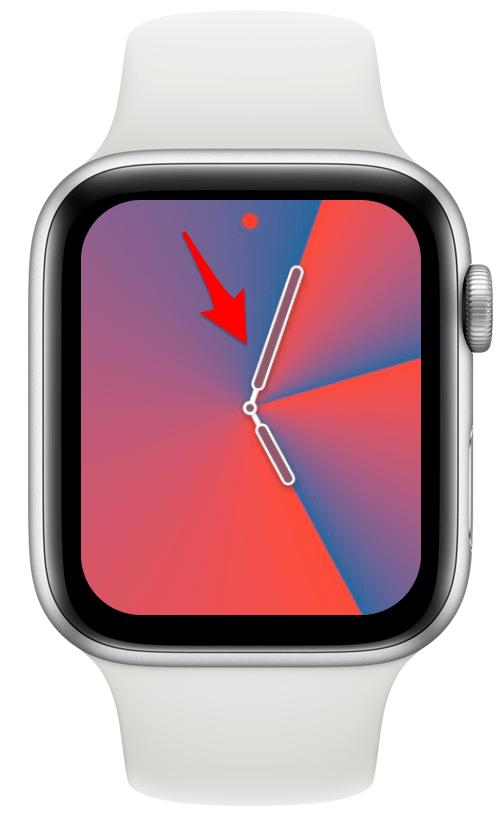 See analog time on Apple Watch face.