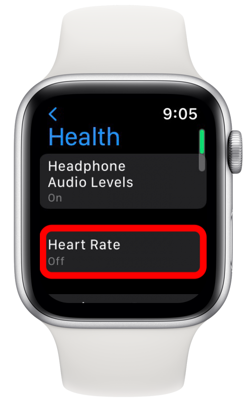 Tap Heart Rate.