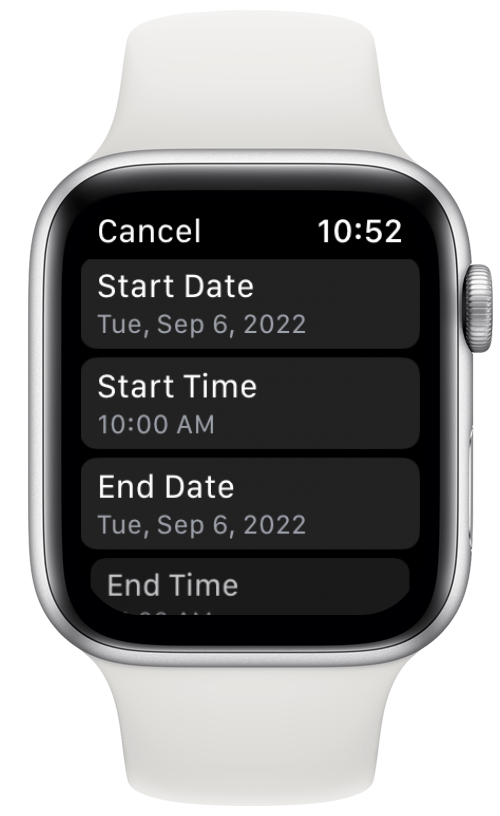 enter more details to apple calendars event on apple watch