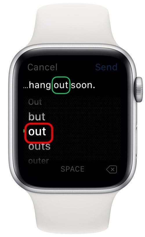 How to Edit Text on an Apple Watch Using Scribble