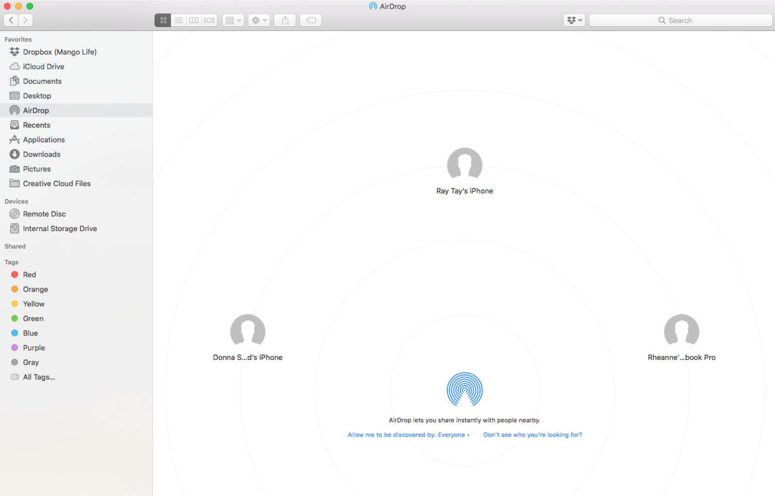 use airdrop from mac