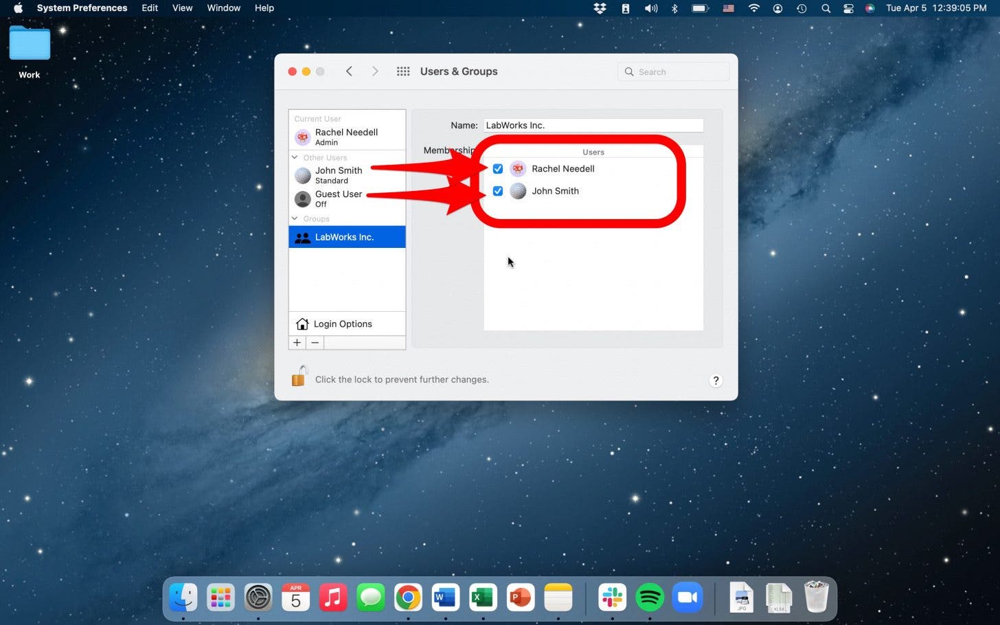 add users to mac group