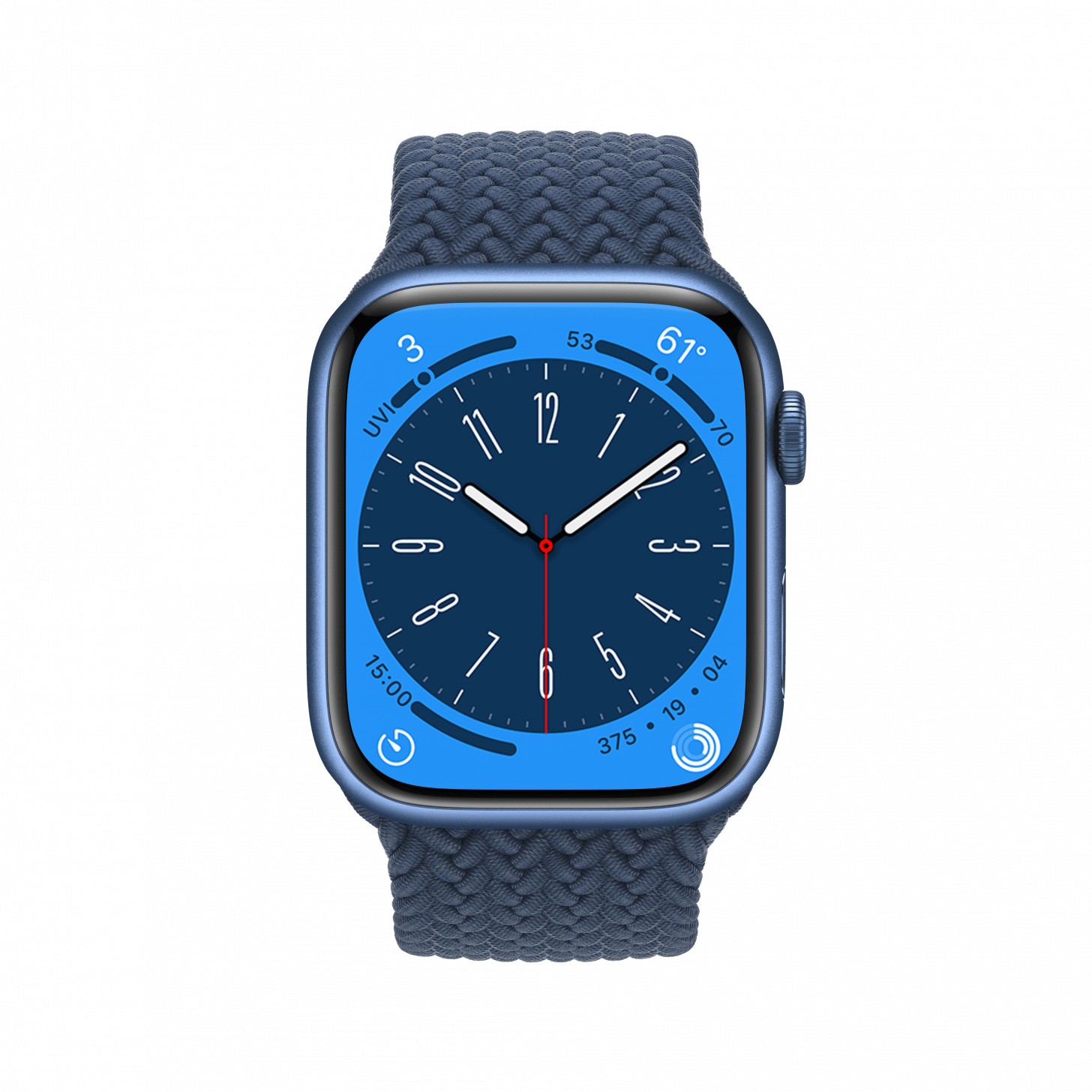 Metropolitan, a classic, type-driven watch face where the style changes as the Digital Crown is rotated