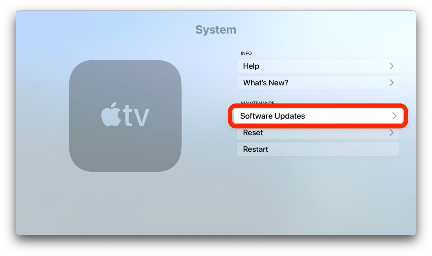 Apple TV Update Automatically