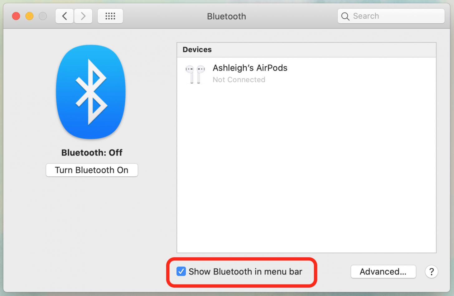 set a destination for bluetooth in mac