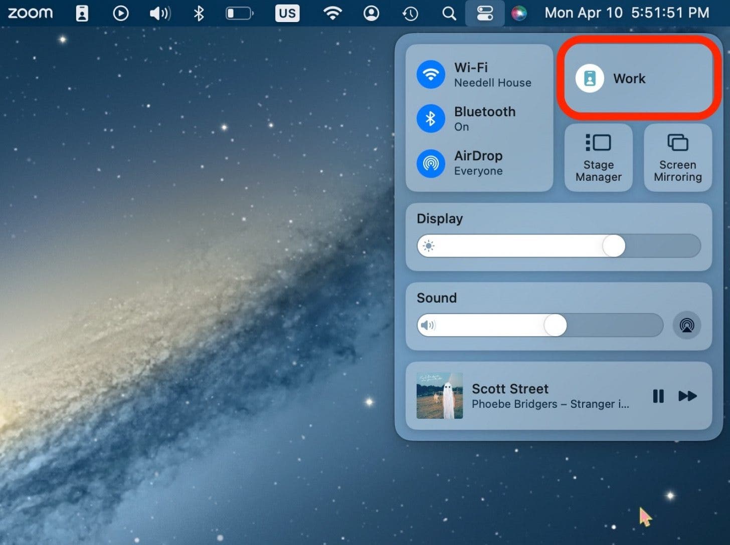 where is the control center on a mac