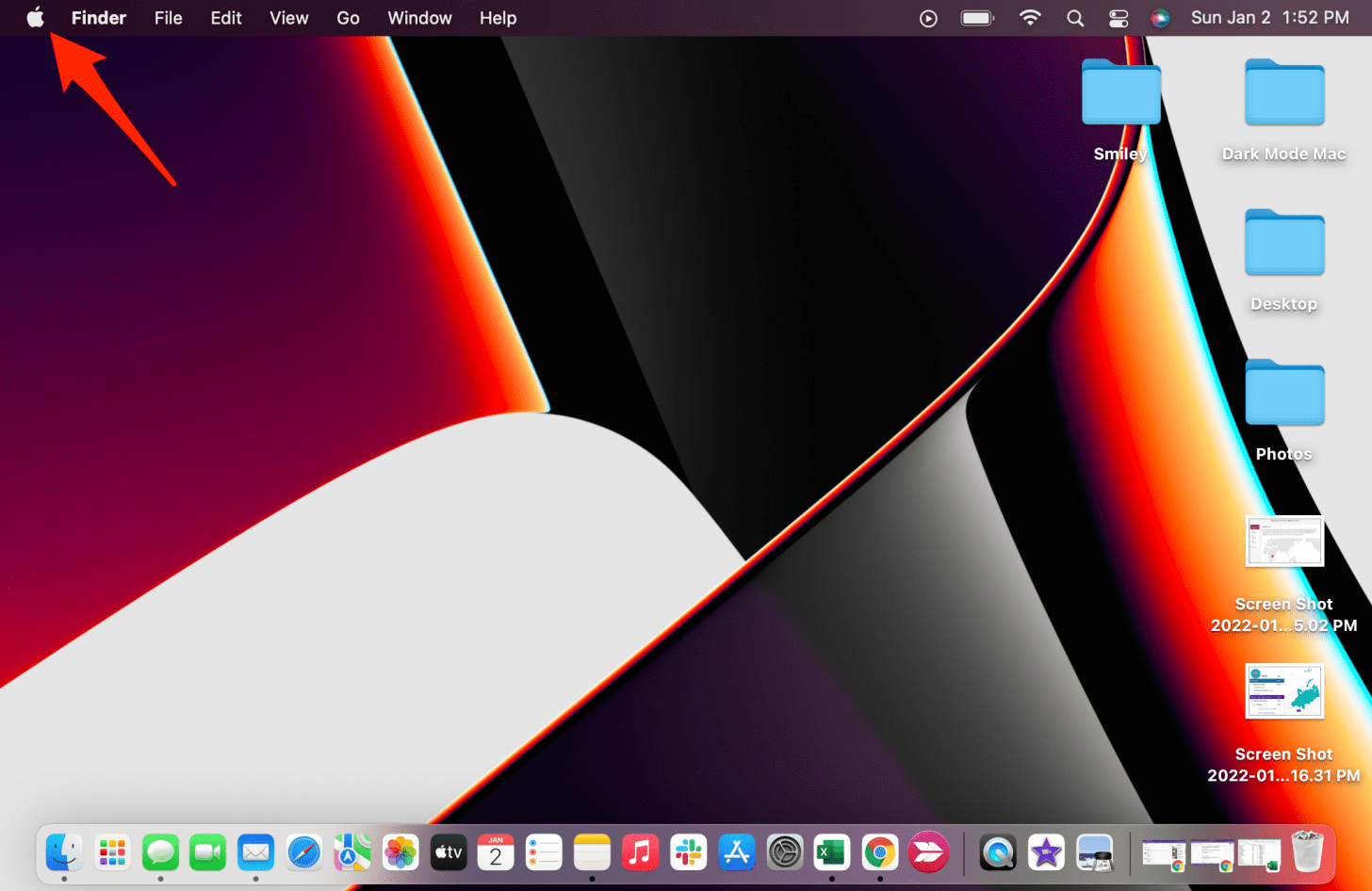 turn of corner mac desktop screen