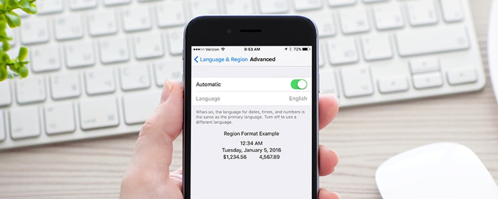 How to Make the Language for Dates, Times, and Numbers Different Than Primary Language on iPhone