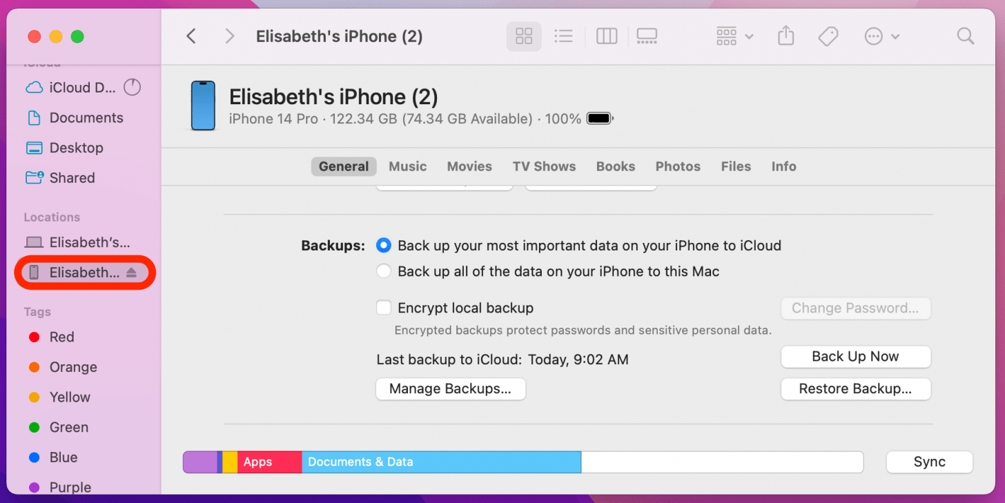 can i backup my iphone from my computer