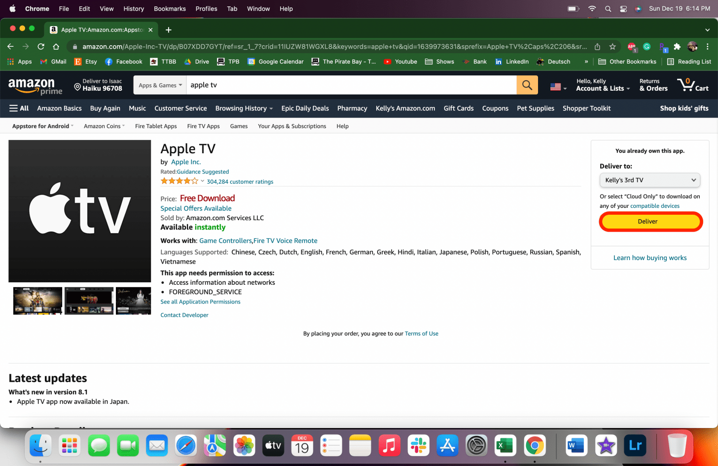 Click on Get App or Deliver - can i get apple tv on firestick, does firestick have apple tv