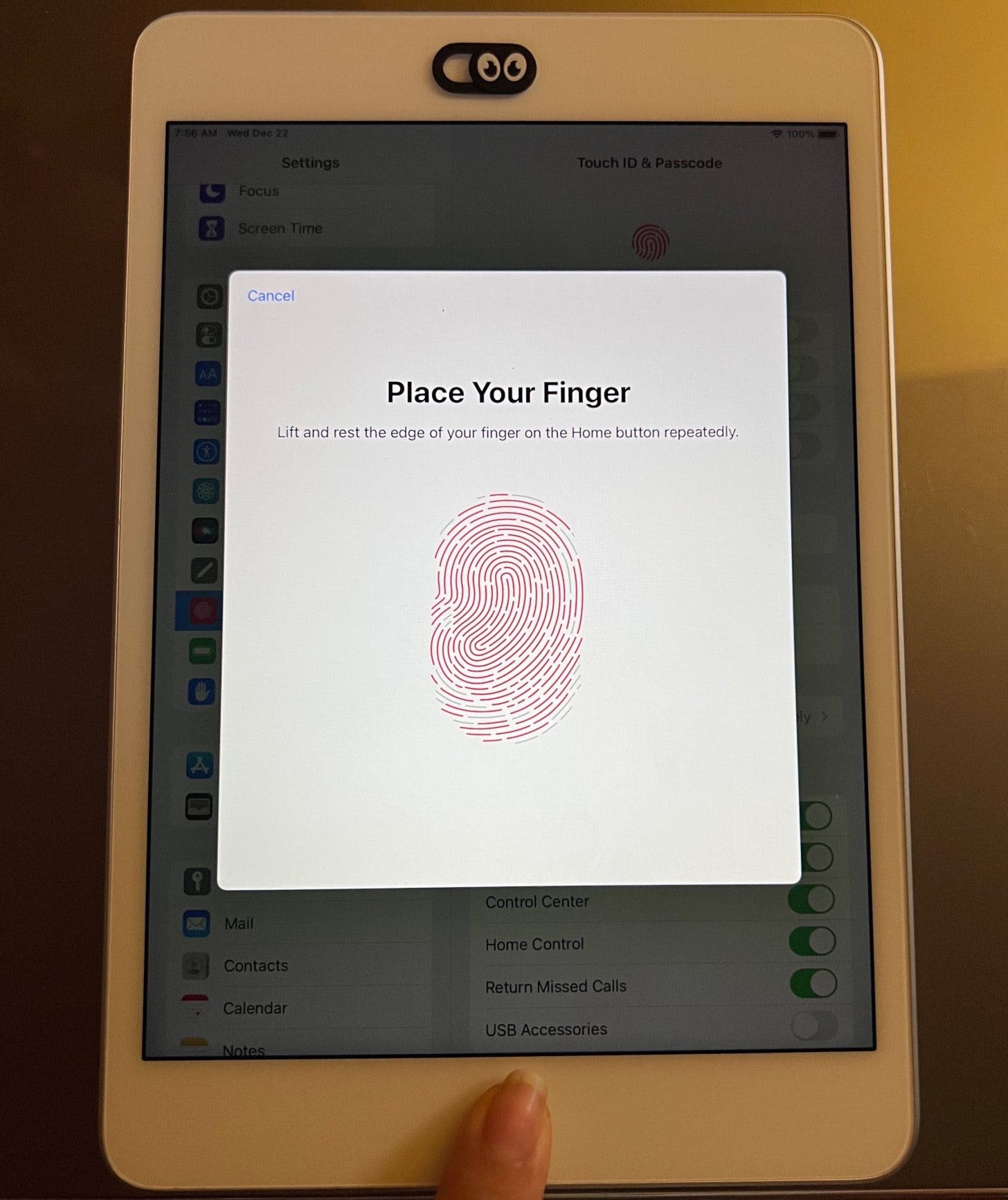 Follow the prompts for adding a fingerprint - iphone 11 fingerprint sensor