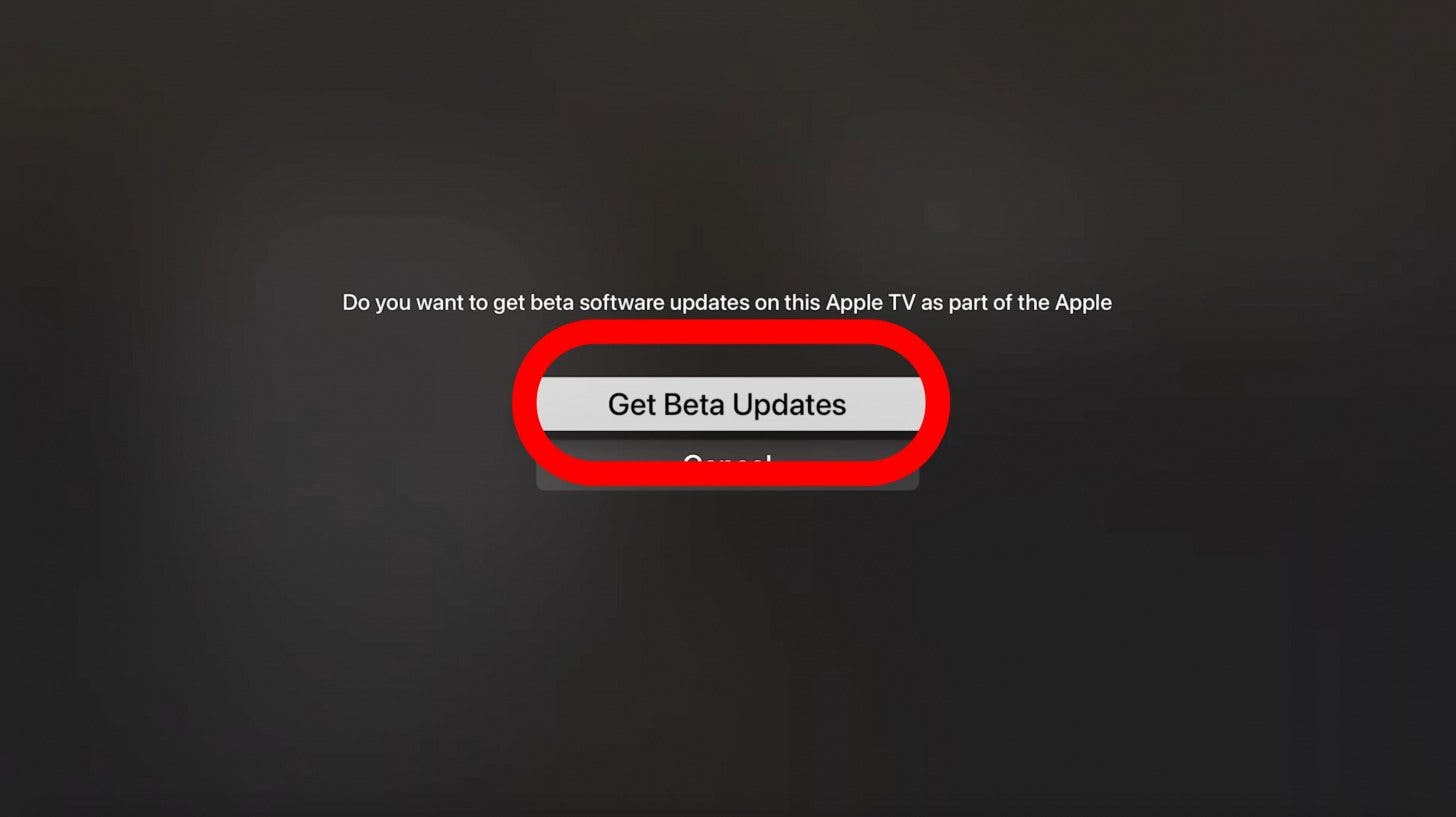 Click on Get Beta Updates. You may need to confirm to turn on Get Public Beta Updates.