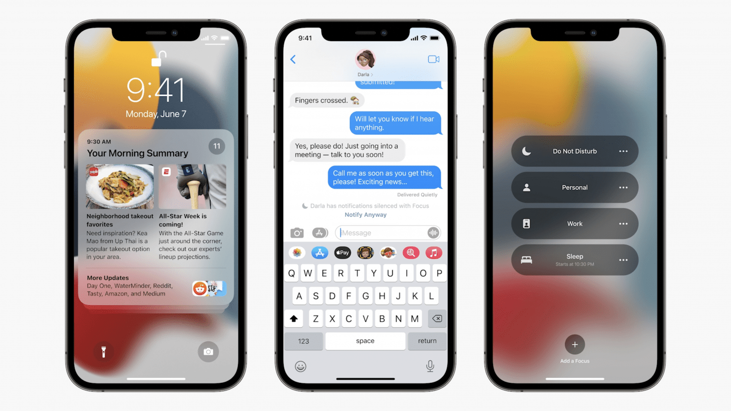 ios 15 notifications