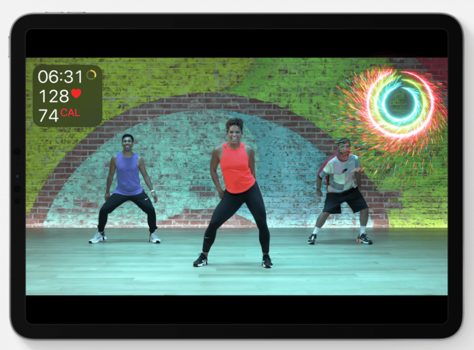 Apple Fitness Plus on an iPad