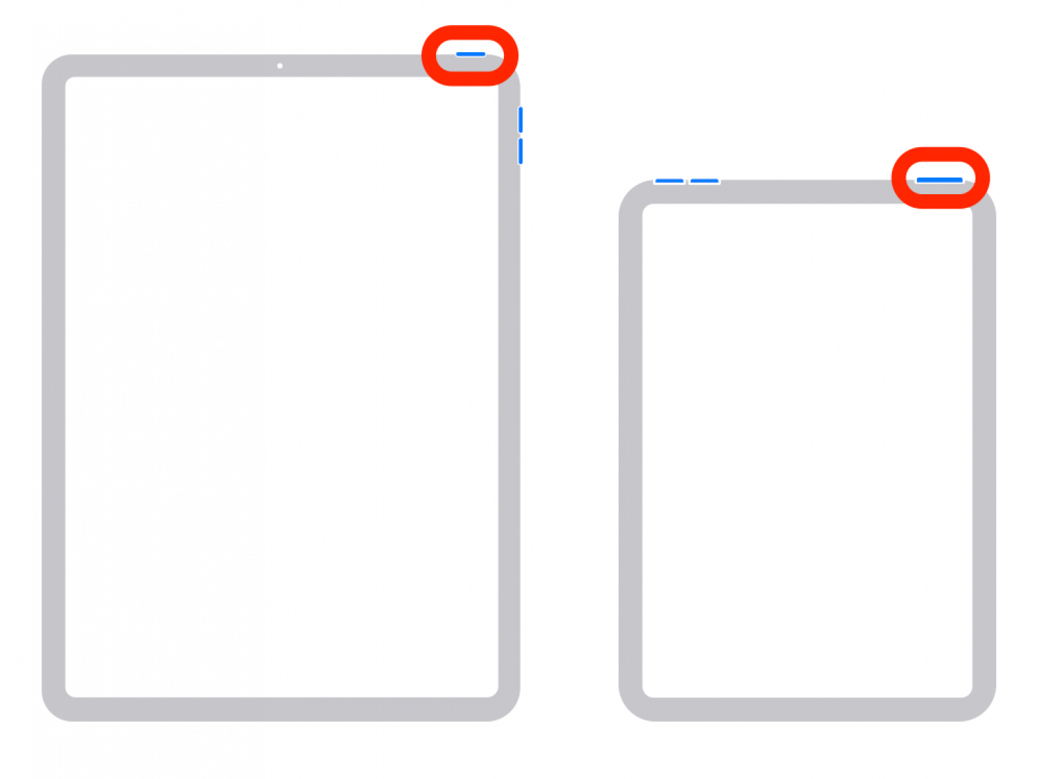 iPad Sleep/Wake or Top button