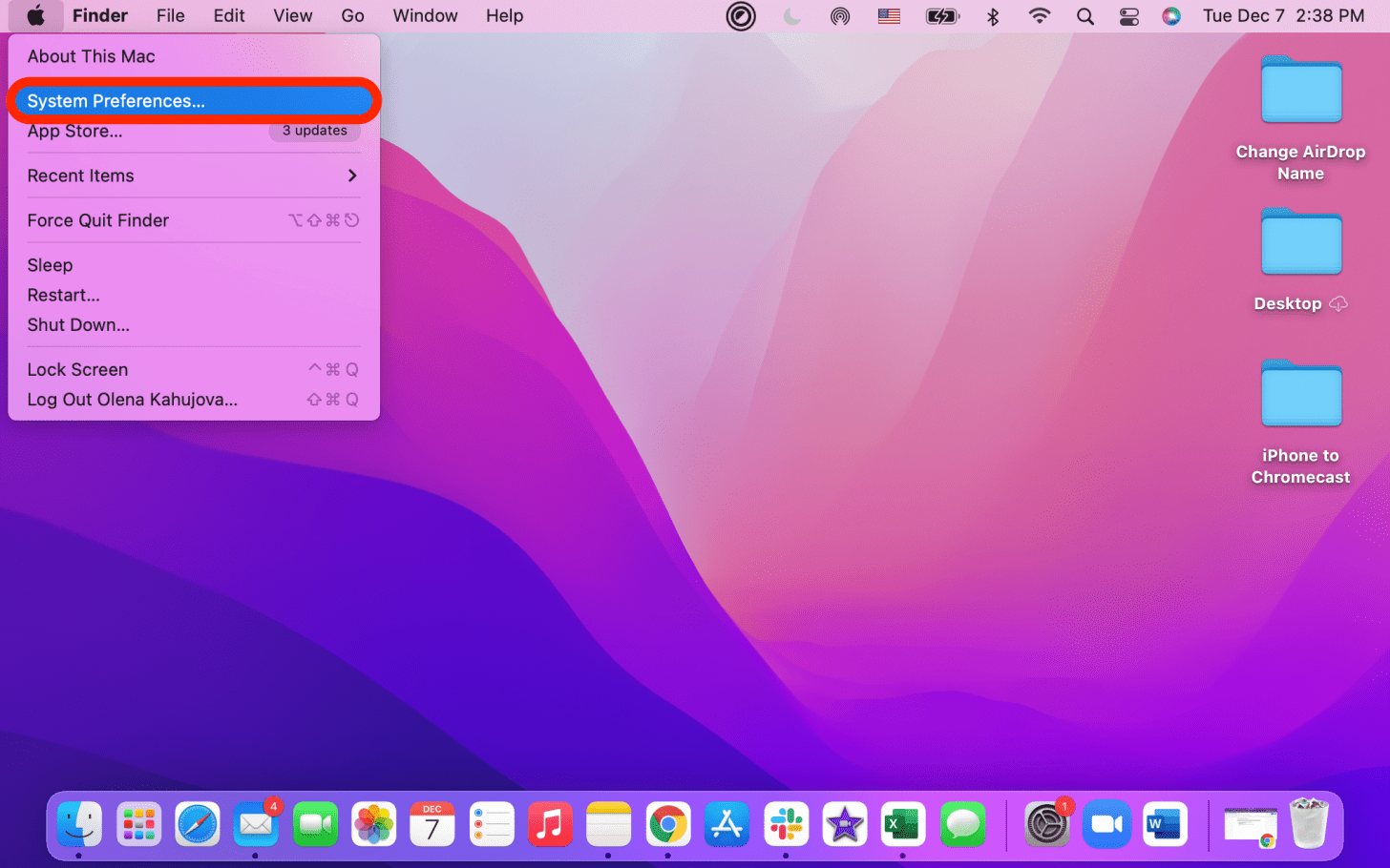 how to change preferences for airdrop imac