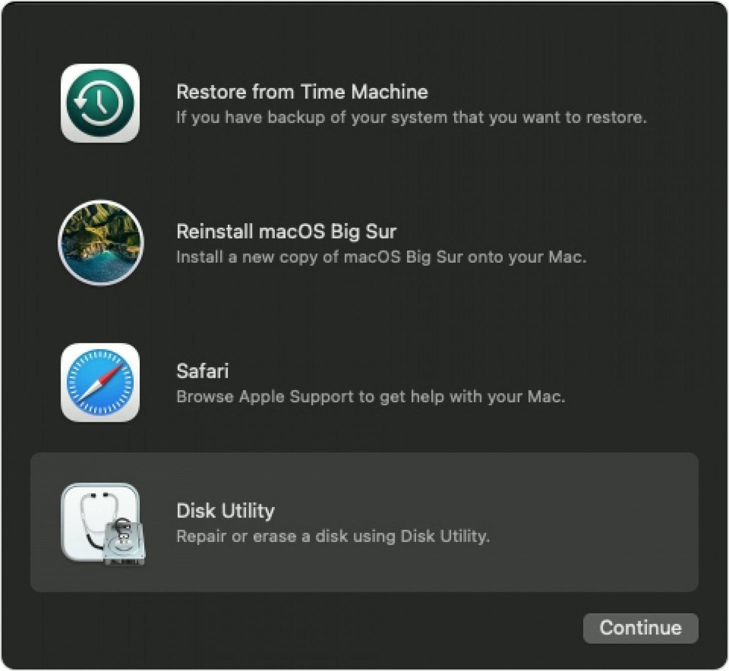 How to Factory Reset Mac Utilities