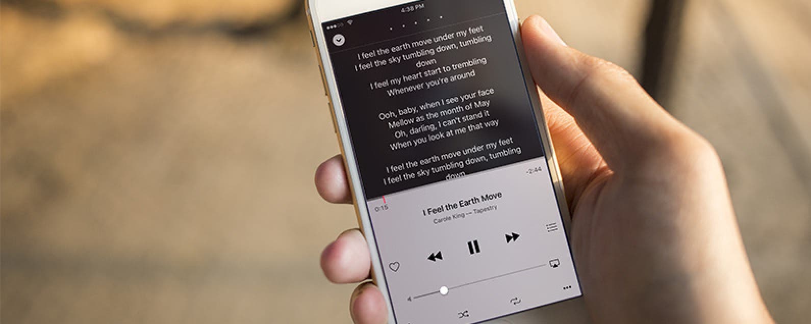 spotify lyrics iphone