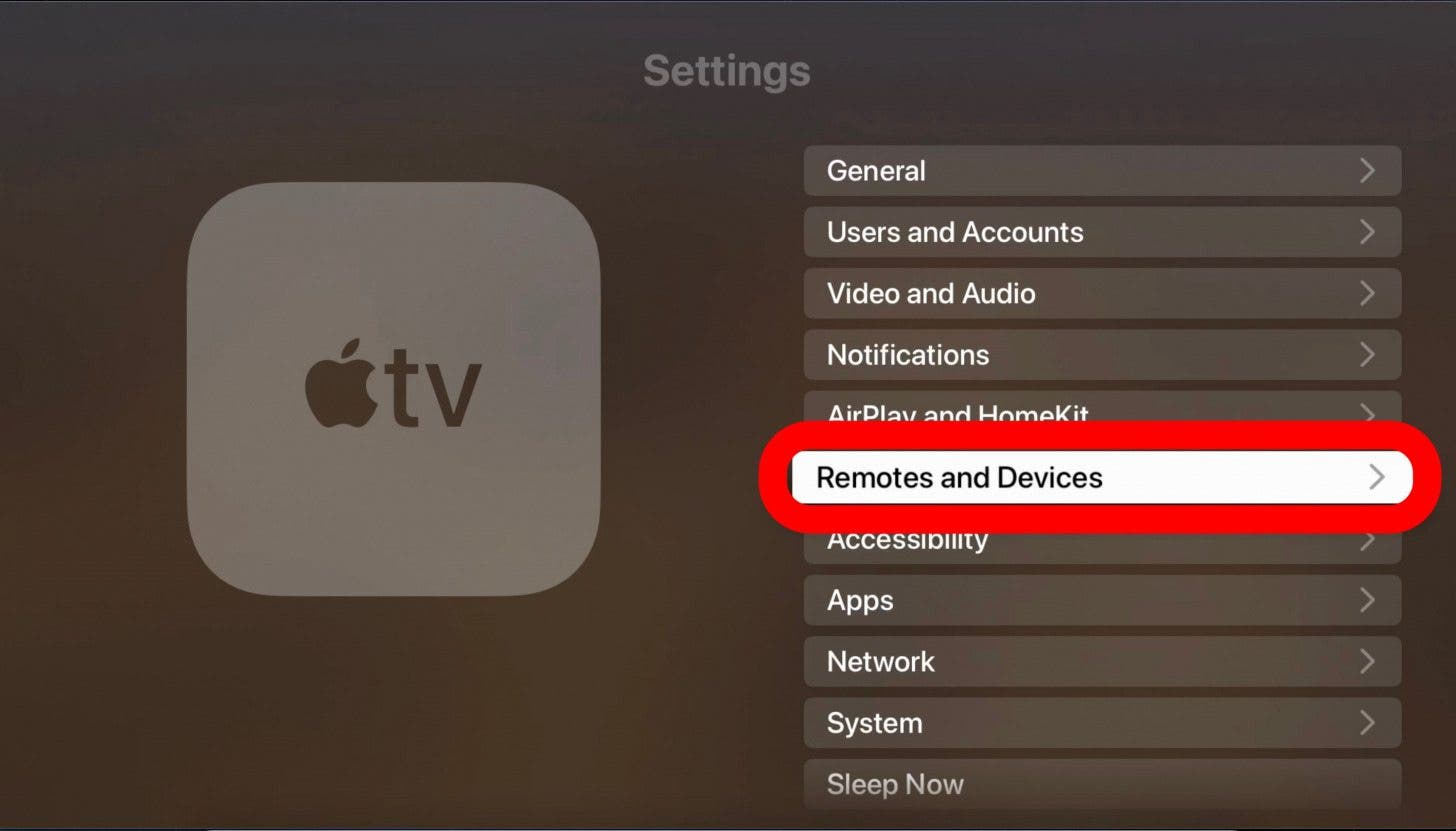 edit remote settings apple tv