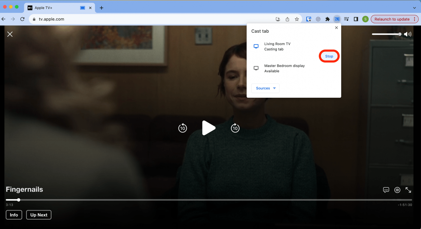 Stop Chromecasting Apple TV from browser