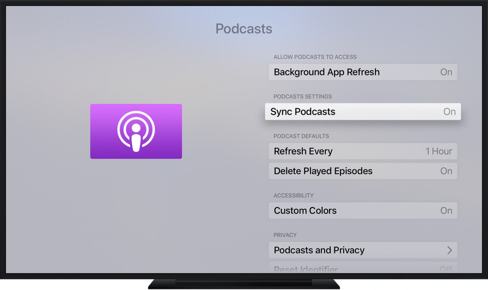 apple tv podcasts