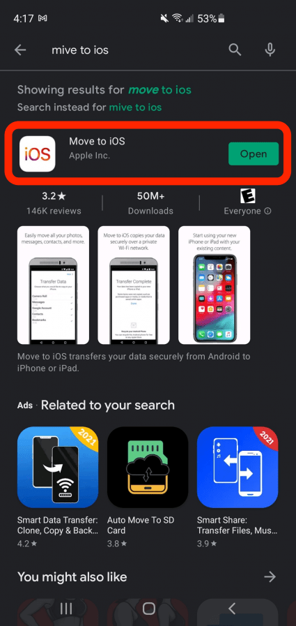 Download Move to iOS - android iphone, android on iphone
